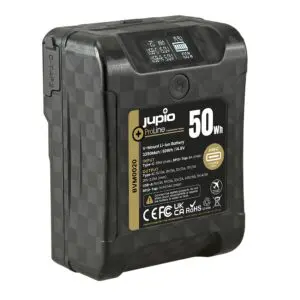 Jupio BVM0020 (V-Mount  ProLine Extreme 50 V-Mount battery 3350mAh (50Wh) - LCD Display, USB-C PD 65W in/output, D-Tap in/output and USB-A output)