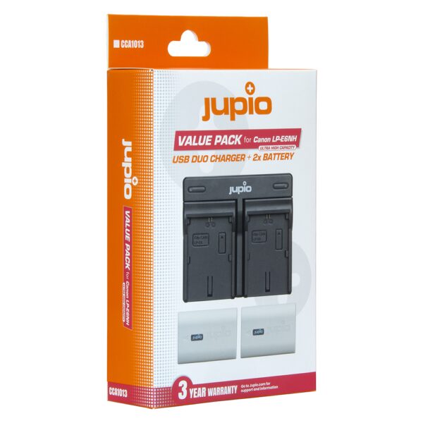 Jupio CCA1013 (Canon  Jupio Value Pack: 2x Battery LP-E6NH *ULTRA* 2600mAh + USB Dual Charger)