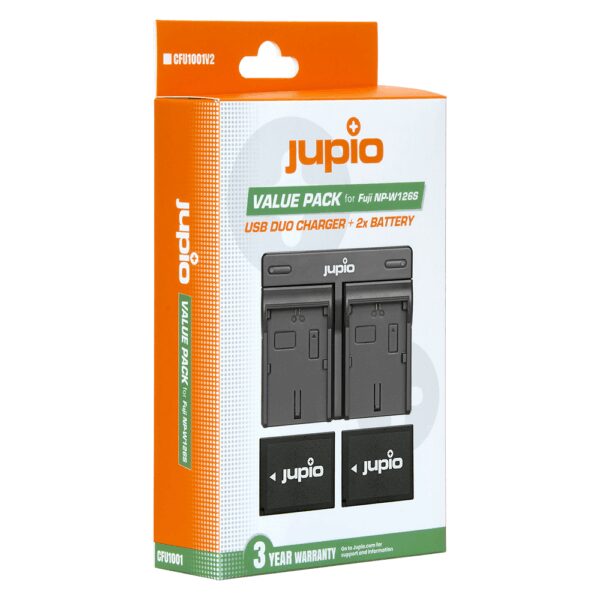 Jupio CFU1001V2 (Fujifilm  Jupio Value Pack: 2x Battery NP-W126S + USB Dual Charger)