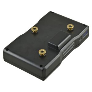 Alternative view of Jupio BGM0005 (Gold Mount  *ProLine* Gold Mount battery 6600mAh (95Wh) - LED Indicaton/USB output 2.1A/DC port/D-Tap)