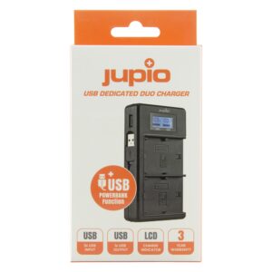 Alternative view of Jupio JDC2011 (Sony  Jupio USB Dedicated Duo Charger LCD for Sony NP-FM50, NP-F550/F750/F970)