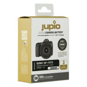 Alternative view of Jupio VSO0303 (Sony  NP-F970 *ULTRA C* (USB-C 20W PD input/output) 10050mAh)