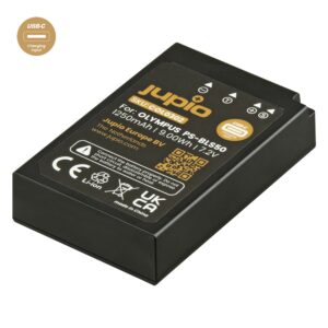 Alternative view of Jupio COL0302 (Olympus  PS-BLS5 / PS-BLS50 *ULTRA C* (USB-C input) 1250mAh)