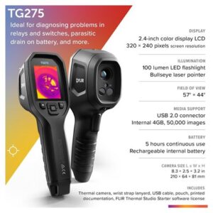FLIR TG275 Warmtebeeldcamera - Afbeelding 4