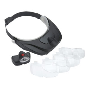 Carson Hoofdloep PRO Series MagniVisor Deluxe met LED en 4 lenzen - Afbeelding 2