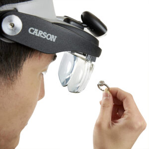 Carson Hoofdloep PRO Series MagniVisor Deluxe met LED en 4 lenzen - Afbeelding 4