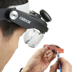 Carson Hoofdloep PRO Series MagniVisor Deluxe met LED en 4 lenzen - Afbeelding 6