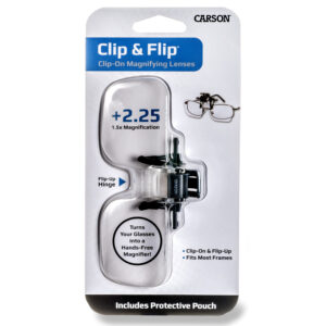 Carson Loepbril 1,5x (+2.25 Dioptrie) Clip-On en Flip-Up - Afbeelding 5