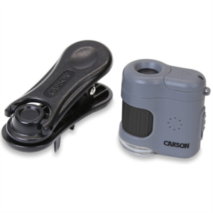 Alternative view of Carson Zakmicroscoop MM-380 MicroMini 20x met Smartphone Adapter