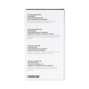Carson Handmicroscoop MM-350 MicroBrite Plus 60-120x met Smartphone Adapter - Afbeelding 4