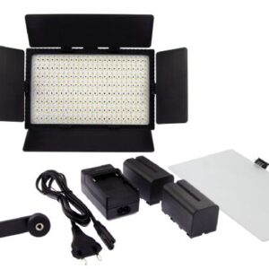 Falcon Eyes Bi-Color LED Lamp Set Dimbaar DV-384CT-K2 incl. Accu - Afbeelding 2