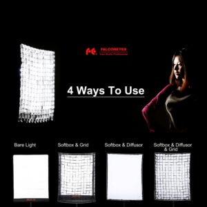 Falcon Eyes Softbox + Honingraat RX-SB36HC voor LED RX-36TDX - Afbeelding 6
