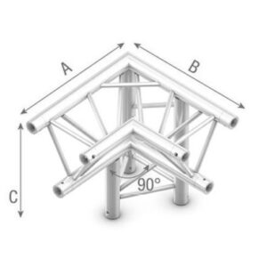 Studioking Truss Driehoek 90 Graden Hoek Omlaag Rechts Top Omlaag
