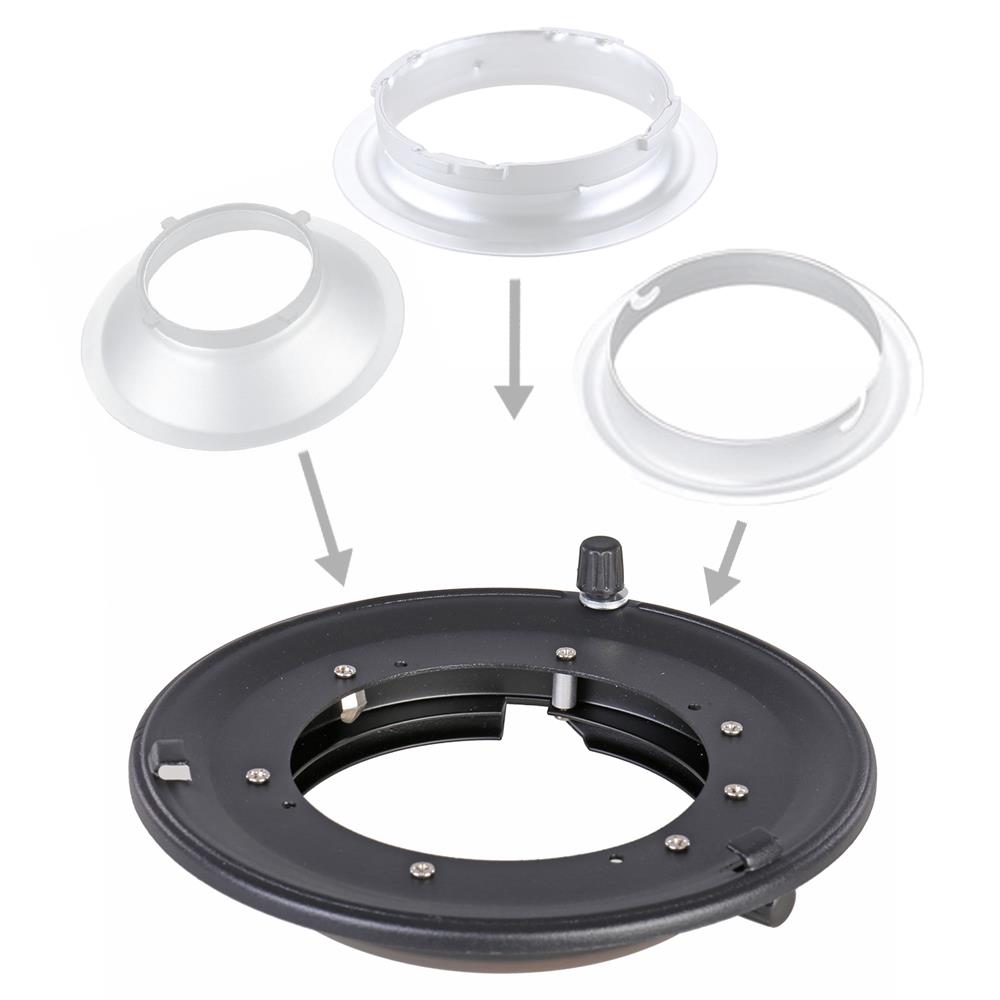 Falcon Eyes Adapter DBBW-EX Universeel naar Bowens - Afbeelding 4