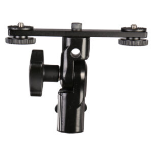 Falcon Eyes Twin Mount Tilting Bracket + 2 x Flitsschoen CLD-14A - Afbeelding 3