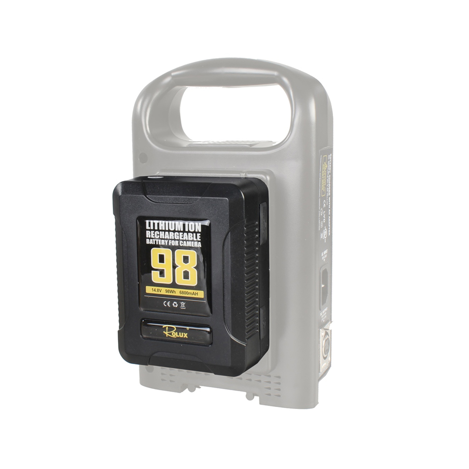 Rolux Smart V-Mount Accu YC-98S 98Wh 14,8V 6800mAh - Afbeelding 2
