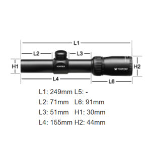 Vortex Crossfire II 1-4x24 AR Richtkijker, V-Brite Dradenkruis (MOA) - Afbeelding 7