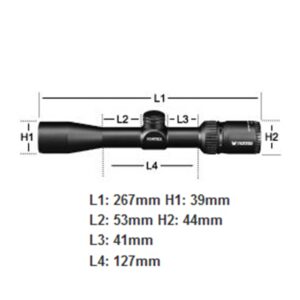 Vortex Crossfire II 2-7x32 Richtkijker Scout Scope, V-Plex Recticle (MOA) - Afbeelding 5