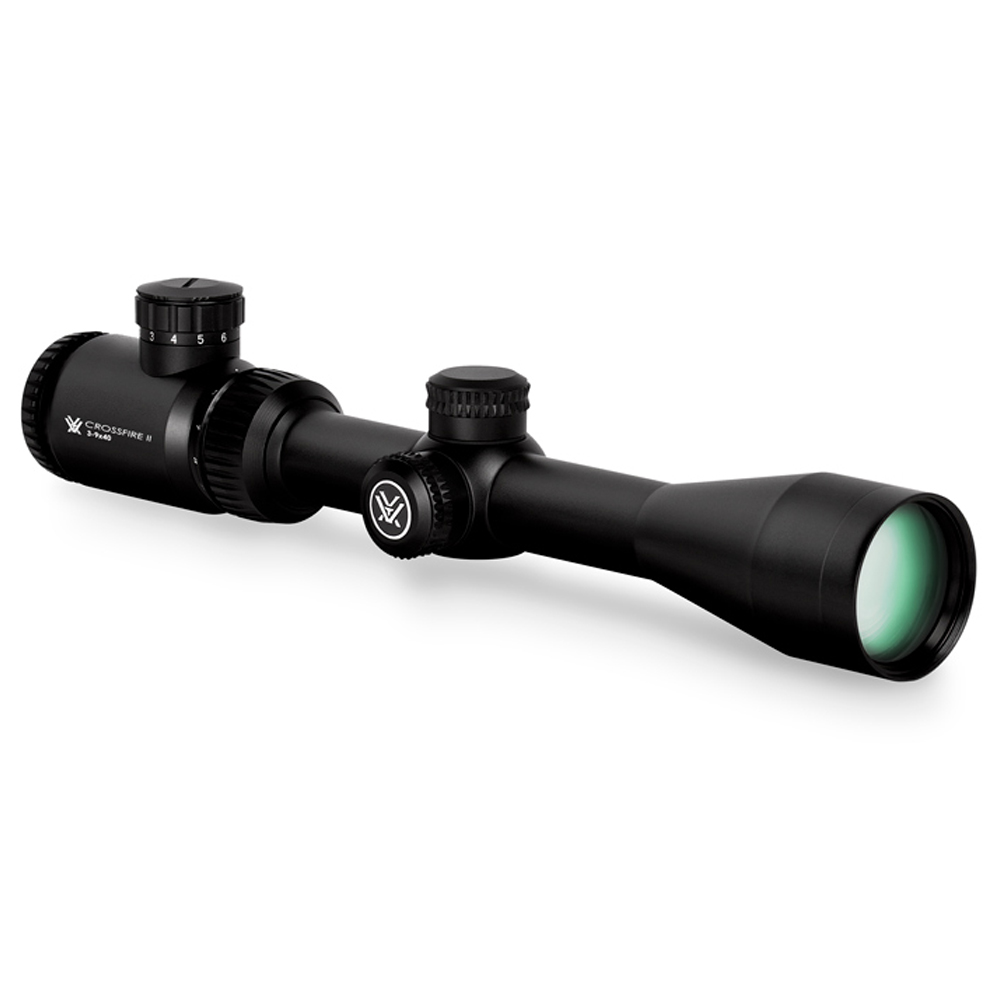 Vortex Crossfire II 3-9x40 Rifle Scope, V-Brite Dradenkruis (MOA)