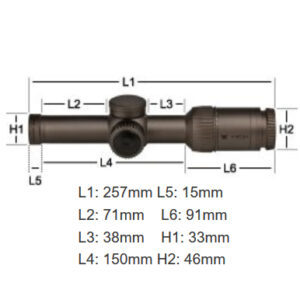 Vortex Razor HD Gen II-E 1-6x24 Richtkijker, VMR-2 Dradenkruis (MRAD) - Afbeelding 7
