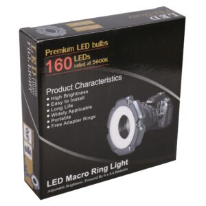 StudioKing Macro LED Ringlamp Dimbaar RL-160 - Afbeelding 7