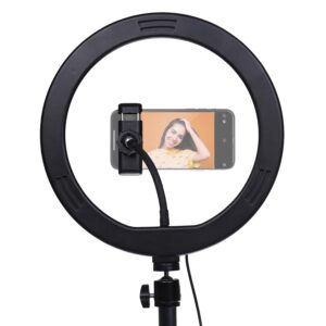 StudioKing LED Vlog Set SK-K190 met Ringlamp en Microfoonhouder - Afbeelding 4
