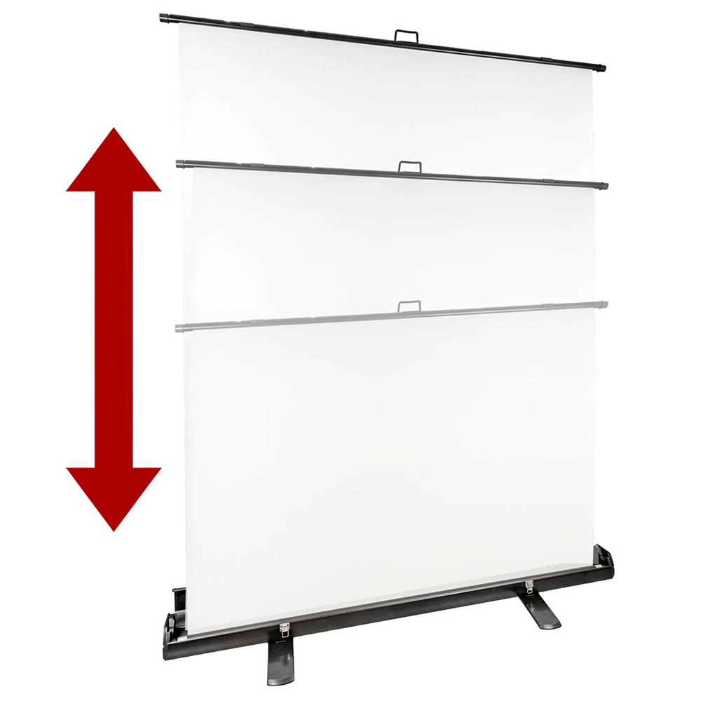 StudioKing Roll-Up Achtergrondscherm FB-150200FW 150x200 cm Wit - Afbeelding 2