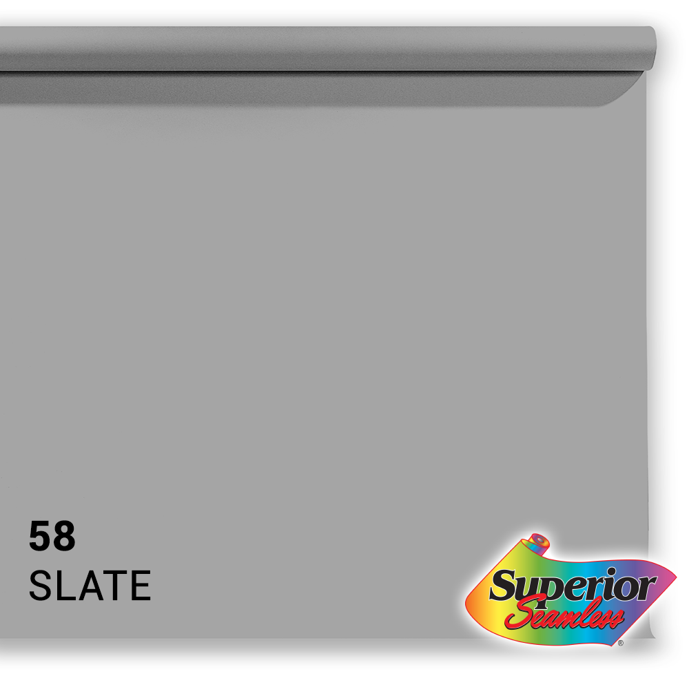Superior Achtergrondpapier 58 Slate Grey 1,35 x 11m