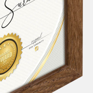 Alternative view of Zep V4721N Certificate Brown 21x29,7 cm