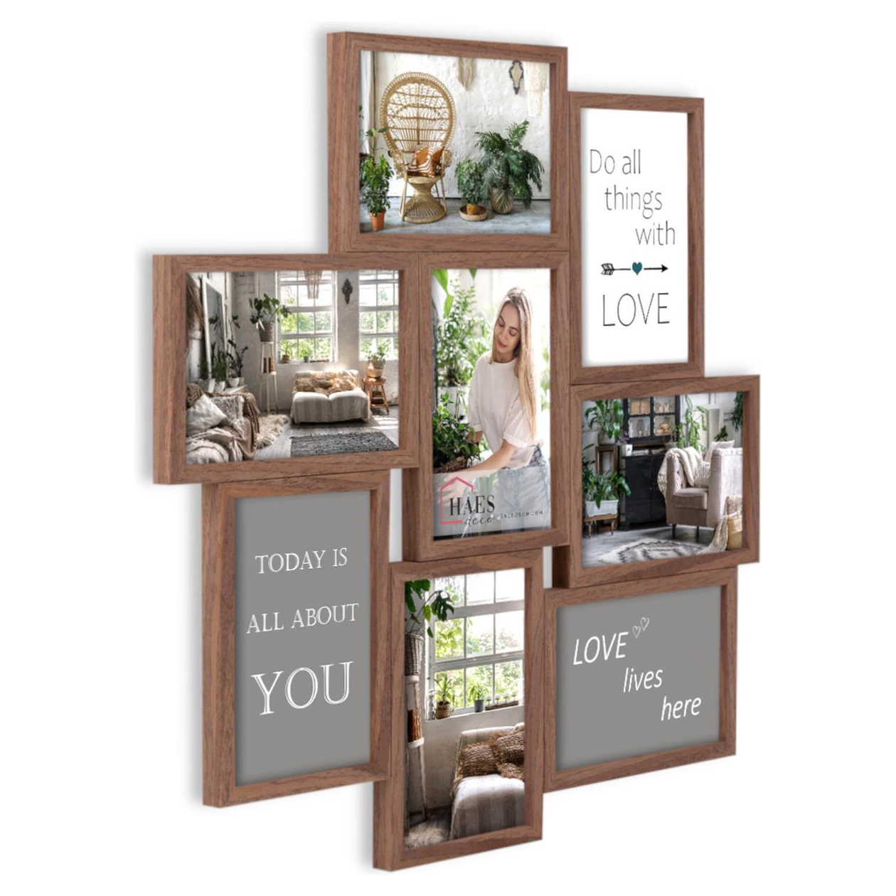 Zep Multi Fotolijst MP150 Stockholm Dark Brown 8x10x15 cm - Afbeelding 2