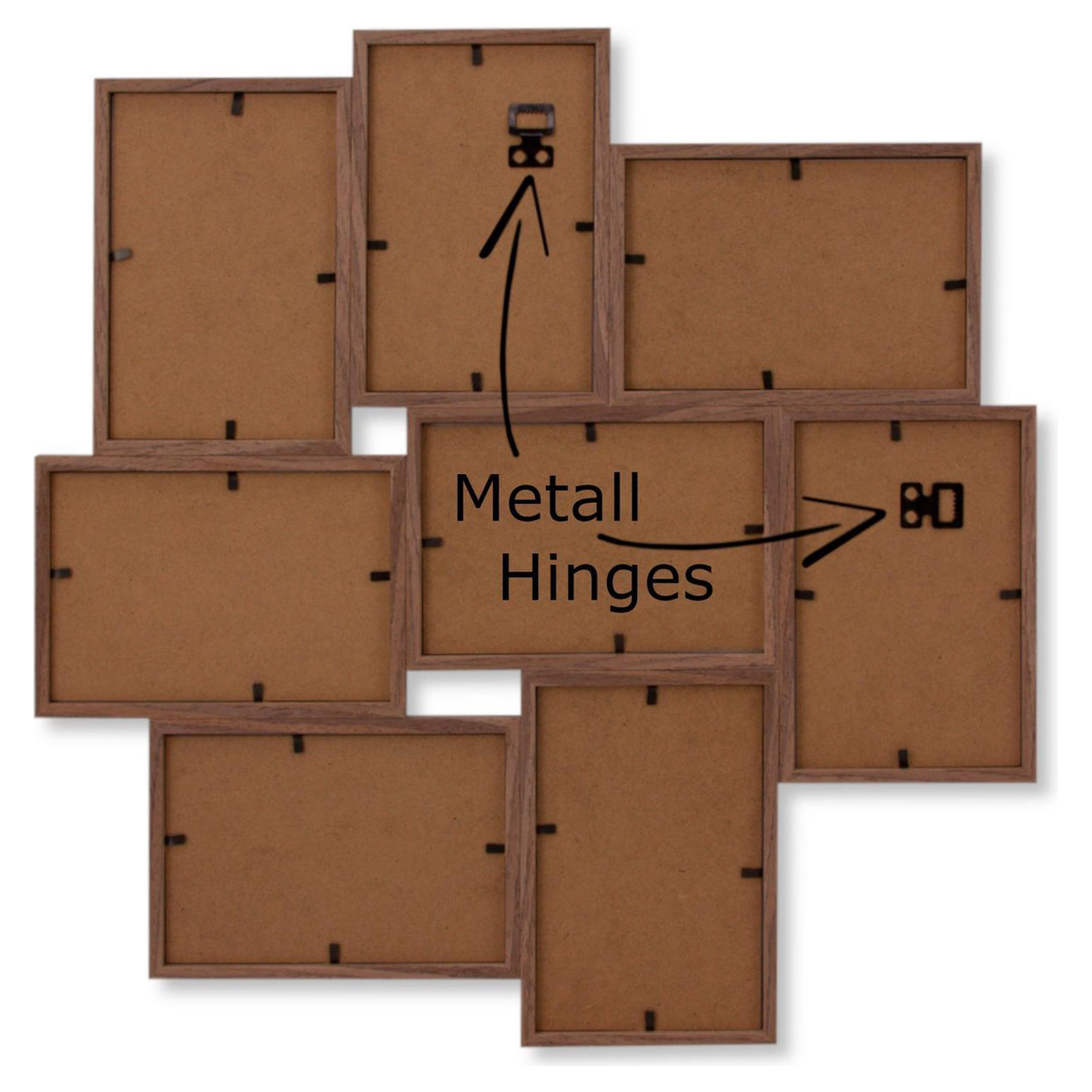 Zep Multi Fotolijst MP150 Stockholm Dark Brown 8x10x15 cm - Afbeelding 5