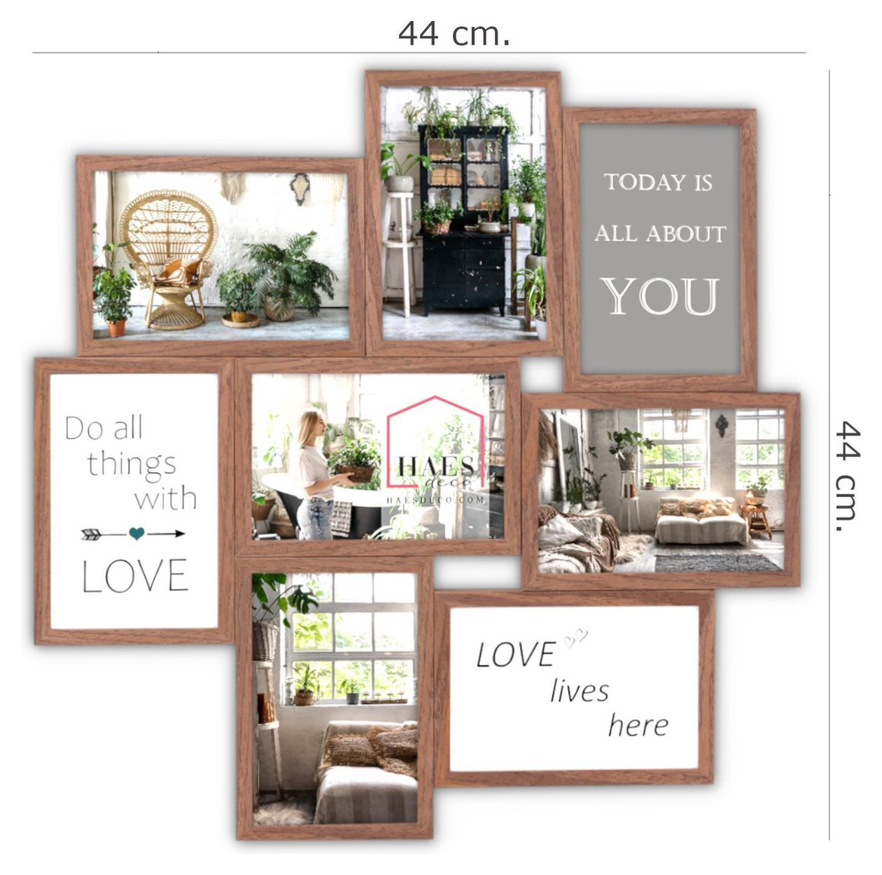 Zep Multi Fotolijst MP150 Stockholm Dark Brown 8x10x15 cm - Afbeelding 6