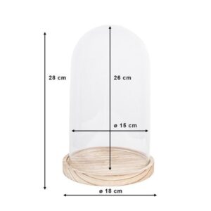Clayre Eef Stolp 6GL2170 Transparent 18x28 cm - Afbeelding 2