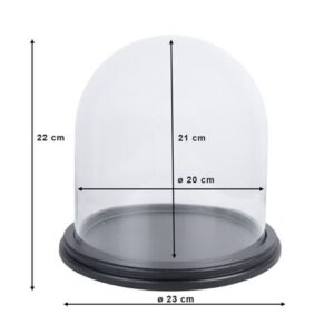 Clayre Eef Stolp 6GL3478 Transparent 23x22 cm - Afbeelding 2