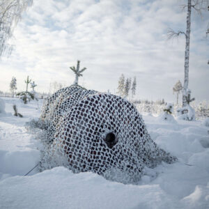 Buteo Photo Gear 3D leafs Camouflagenet Sneeuw 2,4x3 m - Afbeelding 5