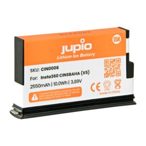 Jupio Insta360 X5 (CINSBAHA) 2550 mAh | Artifoto - Afbeelding 3