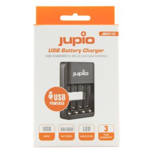 Jupio USB 4 laadslots acculader LED | Artifoto - Afbeelding 3