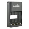 Jupio USB 4 laadslots acculader LED | Artifoto