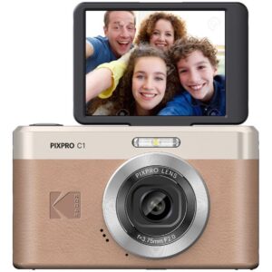 Alternative view of Kodak C1 Compact Camera Tiltable Scherm Brown Kit