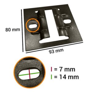 Alternative view of Falcon Eyes Rail Bevestigingsplaat 3330C 4 St. voor B-3030C