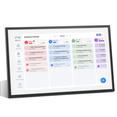 Fotocube 3-in-1 Digitale Fotolijst met Kalender PW156-CA Zwart 15.6 Inch - Afbeelding 2