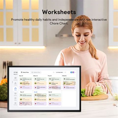 Fotocube 3-in-1 Digitale Fotolijst met Kalender PW156-CA Zwart 15.6 Inch - Afbeelding 5